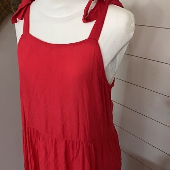 Mud Pie | Mimi Tiered Coral Maxi Dress NWT | S - Picture 7 of 12